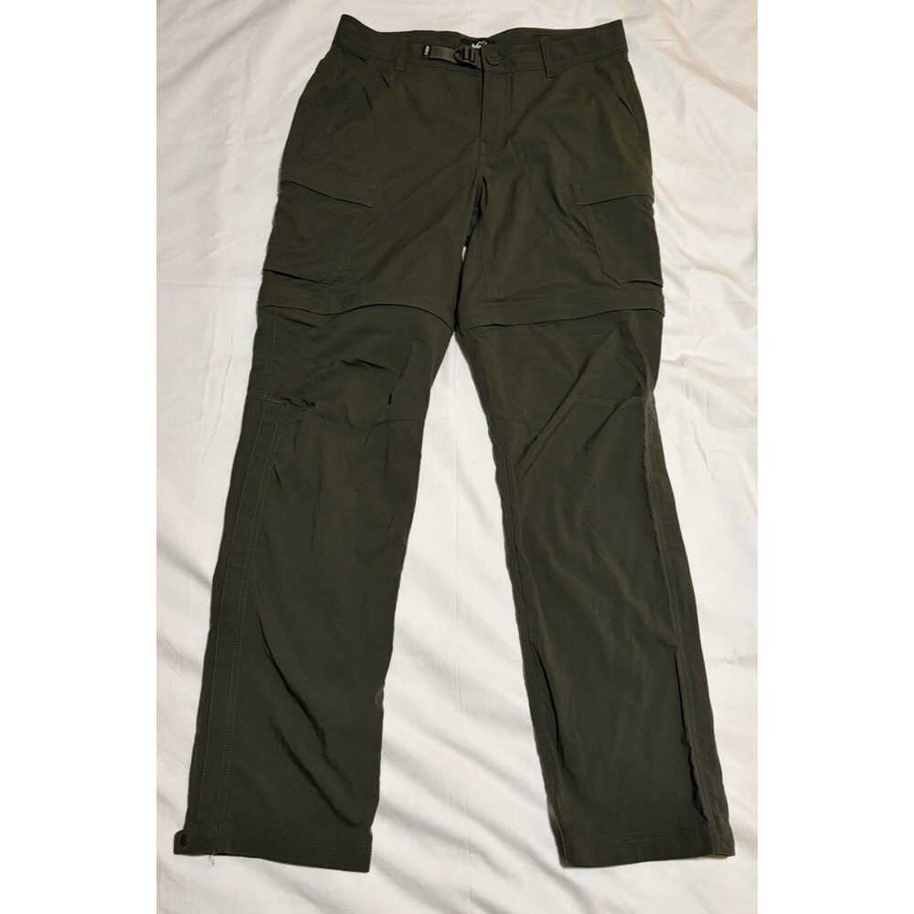 REI Co-op Sahara Convertible Pants Womens 6 Green Cargo Zip Leg Hiking Outdoor